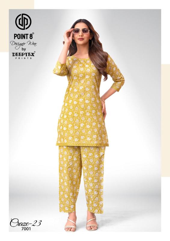 Deeptex craze vol-7 coord set wholesale for women